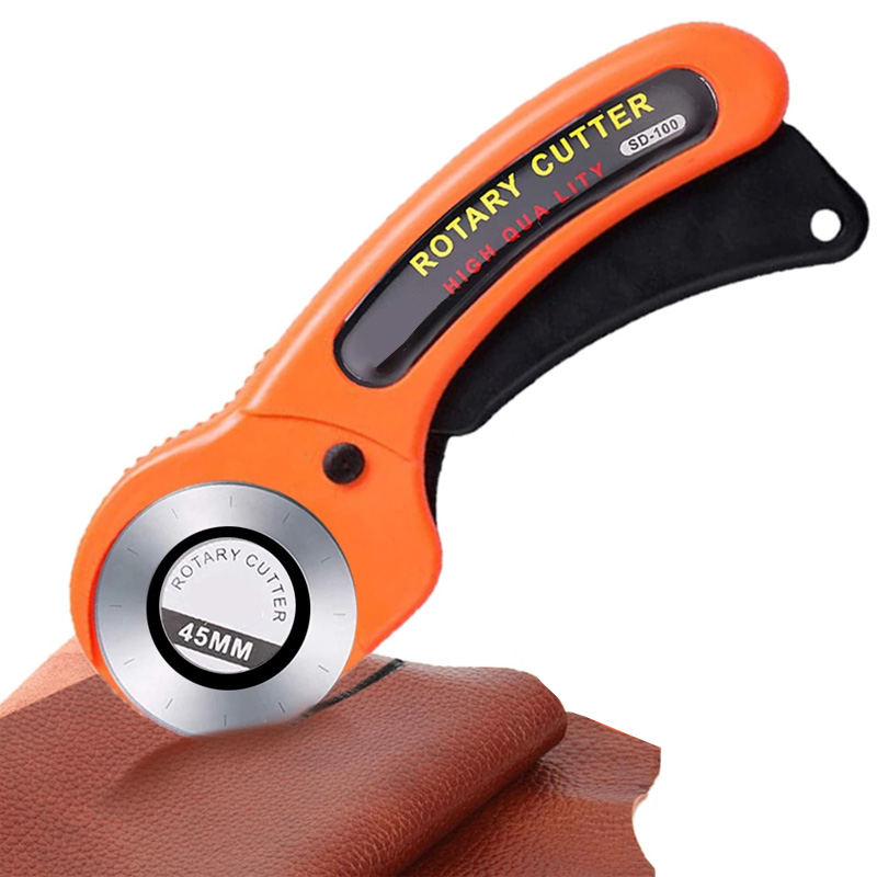 Card Scraper Steel - 45mm Ergonomic Rotary Fabric Cutter For