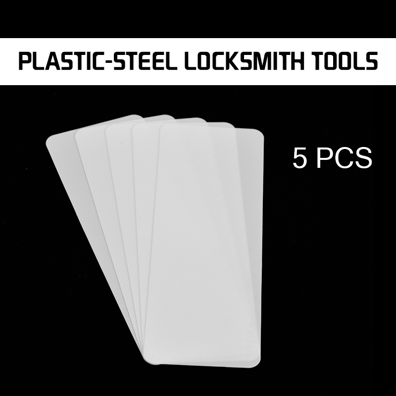 Card Scraper Steel - 5Pcs 230mmx80mm Plastic-Steel Insert Sheet Locksmith