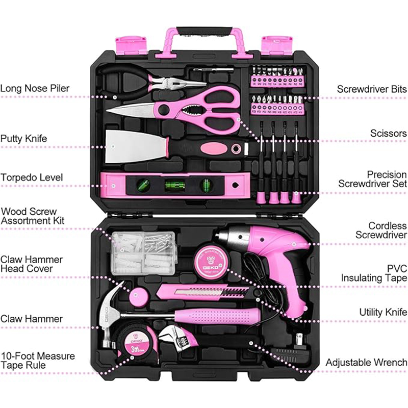 DEKO DKMT98-GP Pink 98 Piece T - Woodworking Hammer recensie en prijs