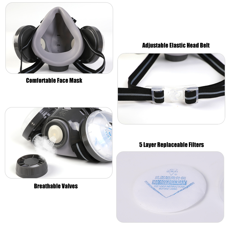 New Anti Dust Mask Full Face R - Woodworking Respirator recensie en prijs