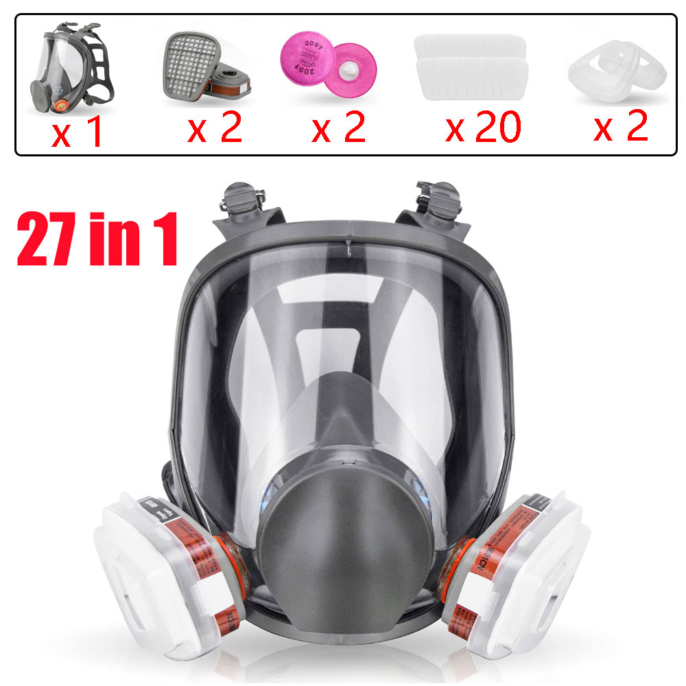 6800 Gas Mask Full Face Large  - Woodworking Respirator recensie en prijs