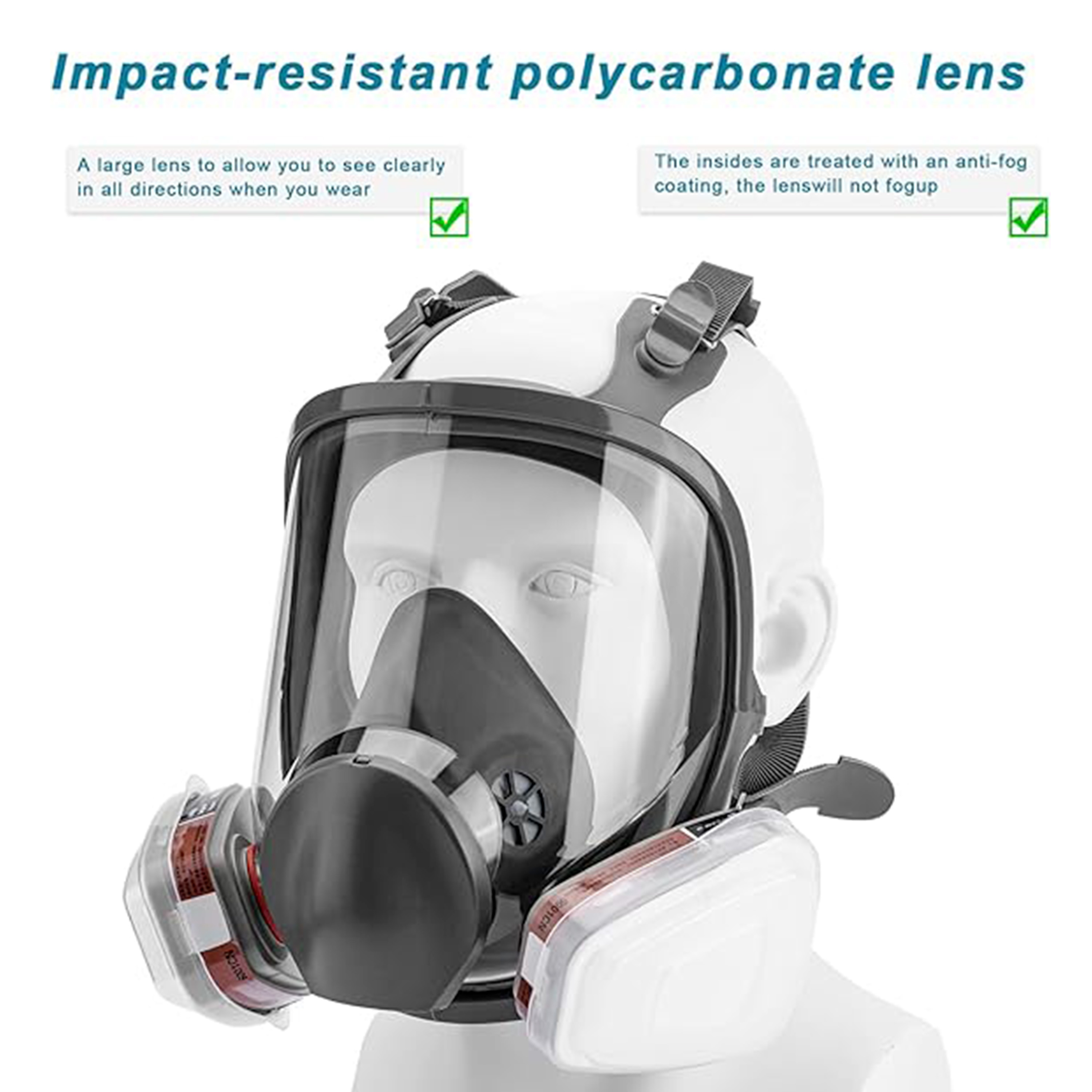 15-IN-1 6800 Gas Mask Full Fac - Woodworking Respirator recensie en prijs