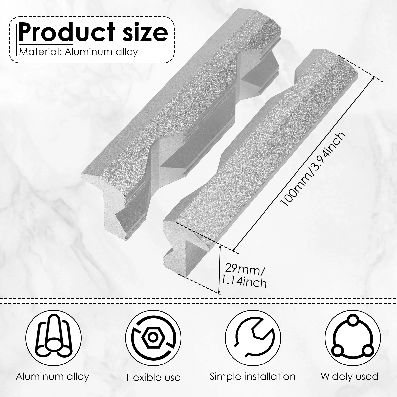 Magnetic Vise Jaws 4/5/6inch V - Woodworking Vise For Workbench recensie en prijs