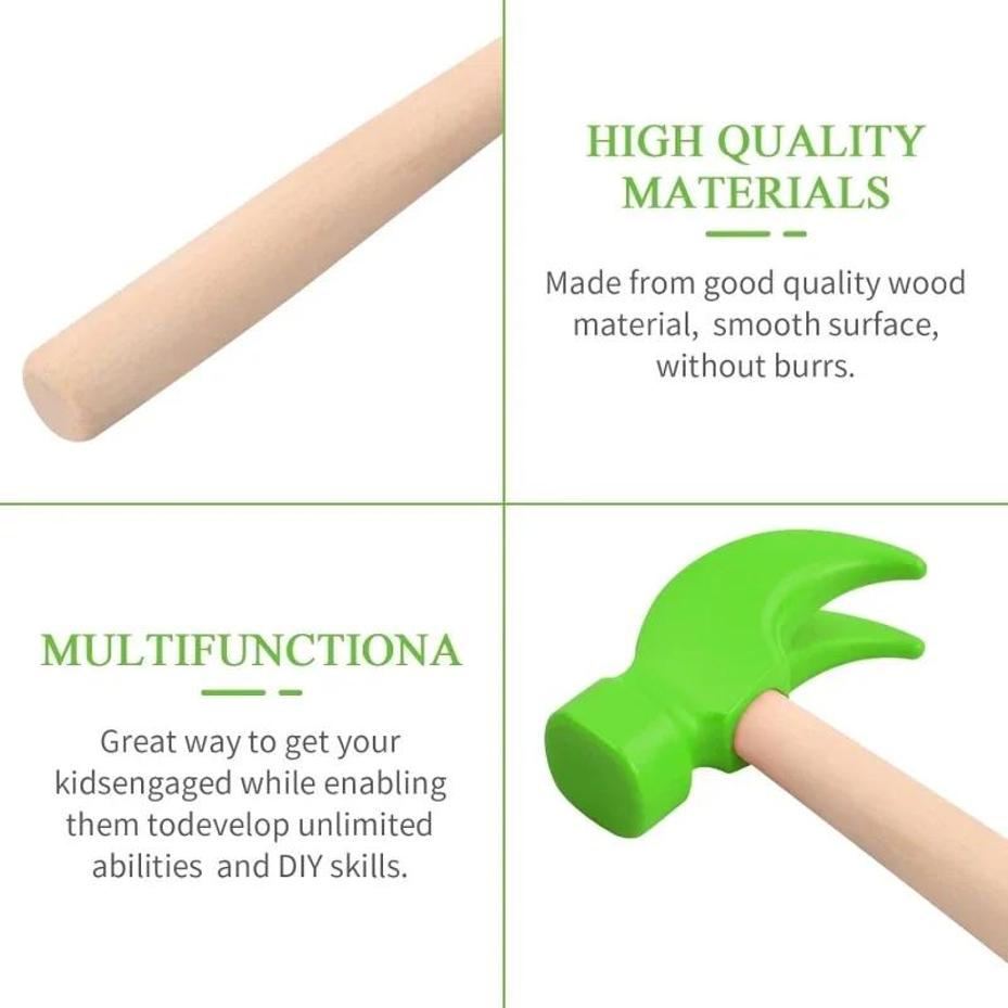 1 Pcs Mini Wooden Hammer Child - Woodworking Simulator recensie en prijs