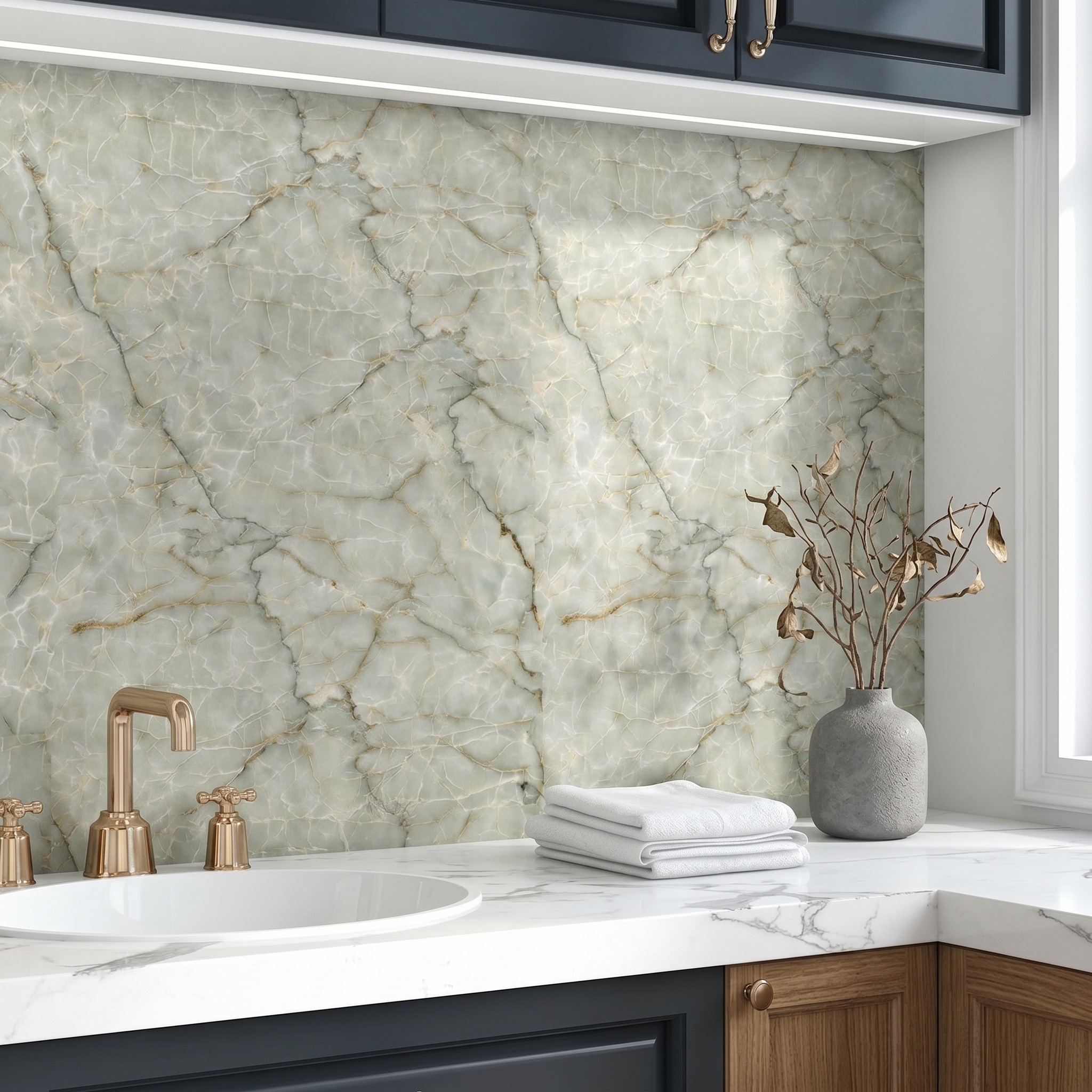 Marble Self Adhesive Wallpaper - Woodworking Oil Finish recensie en prijs