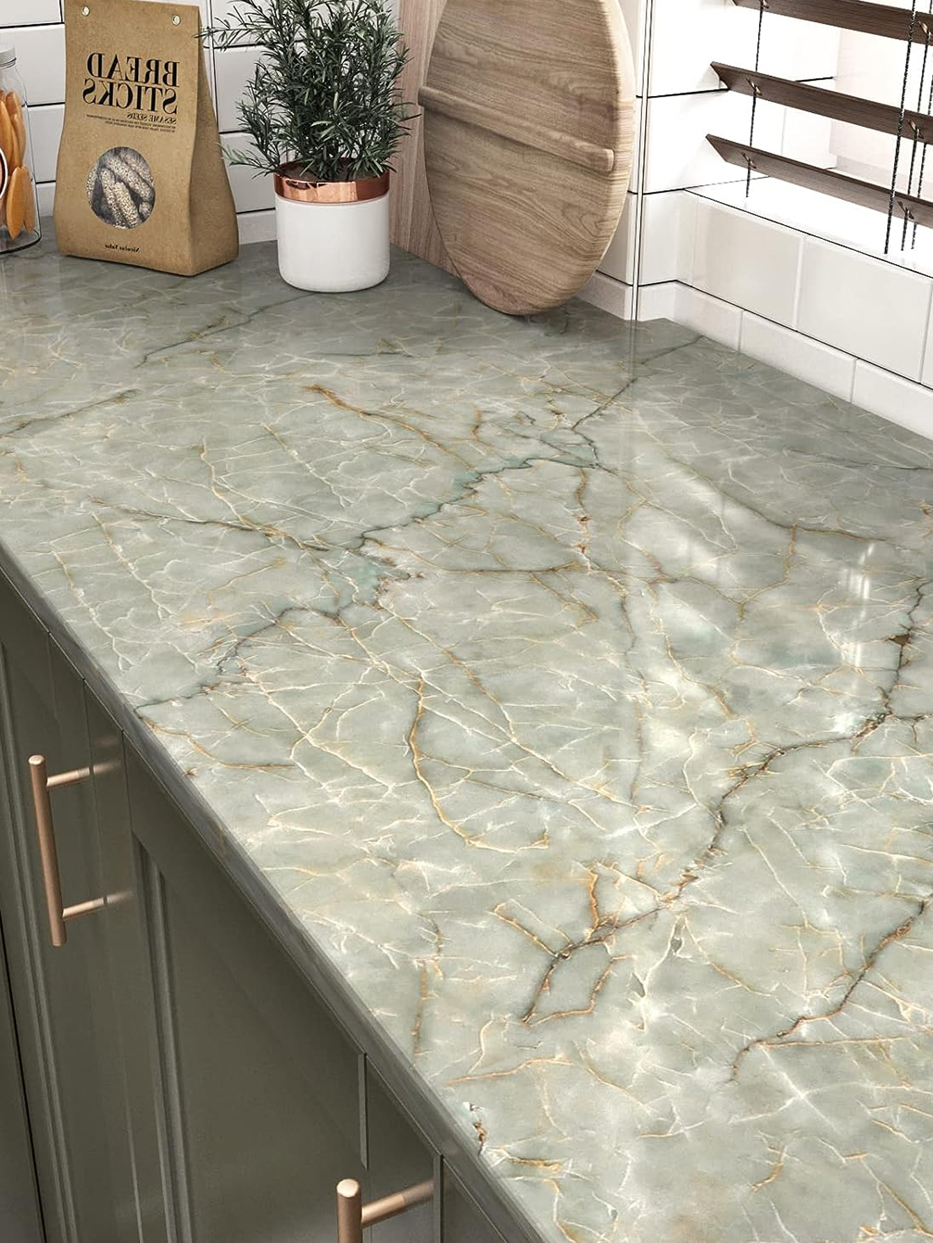 Marble Self Adhesive Wallpaper - Woodworking Oil Finish recensie en prijs