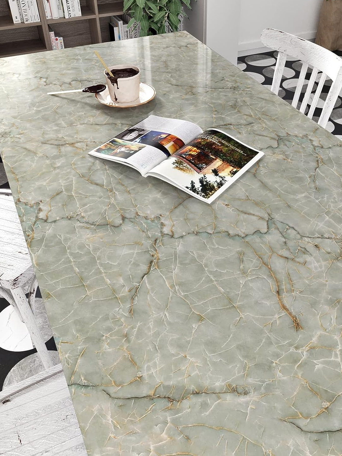 Marble Self Adhesive Wallpaper - Woodworking Oil Finish recensie en prijs