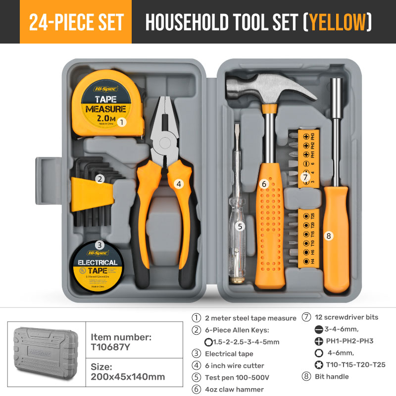 24-Piece Compact Home & Office - Woodworking Hammer recensie en prijs