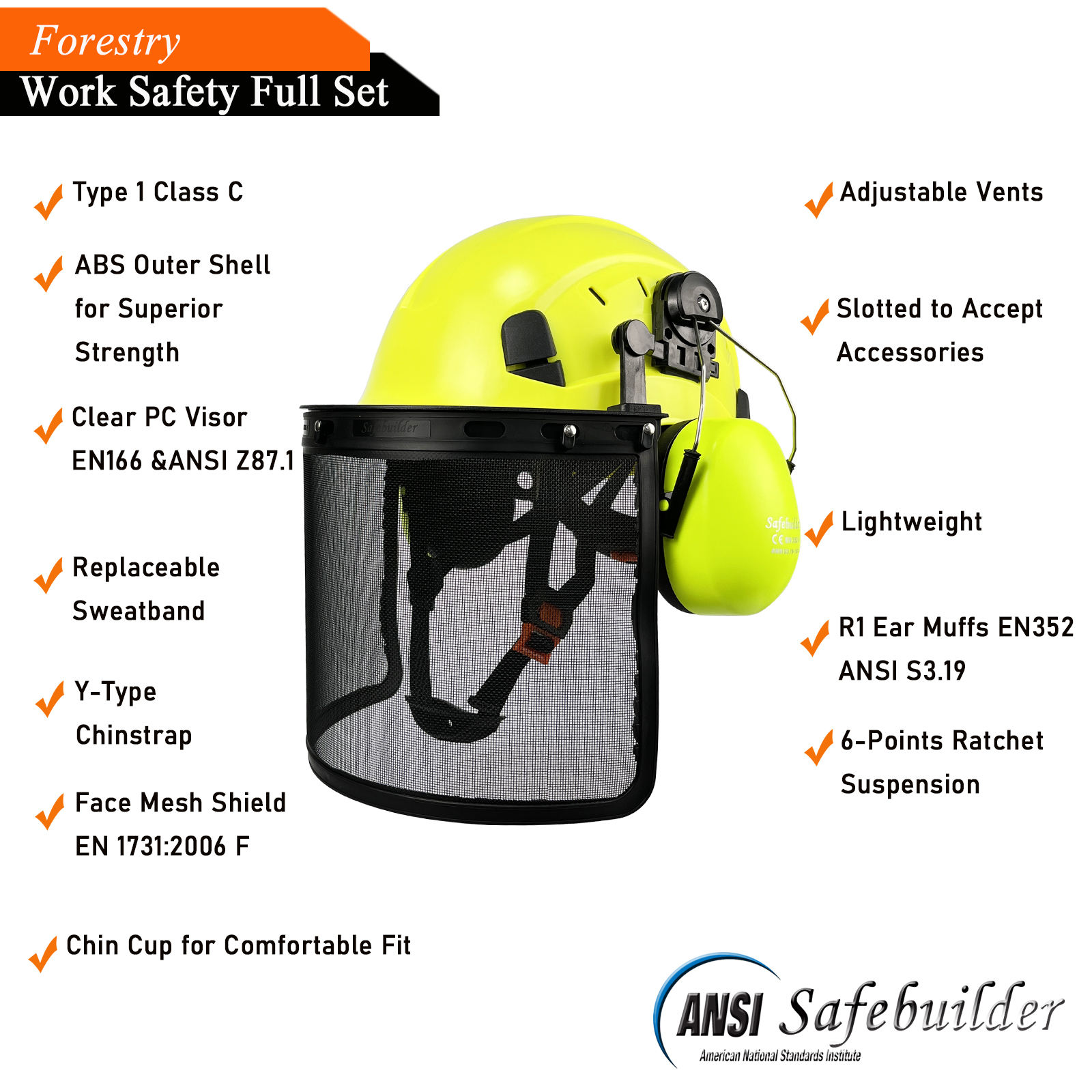 CE Forestry Industrial Safety  - Woodworking Face Shield recensie en prijs