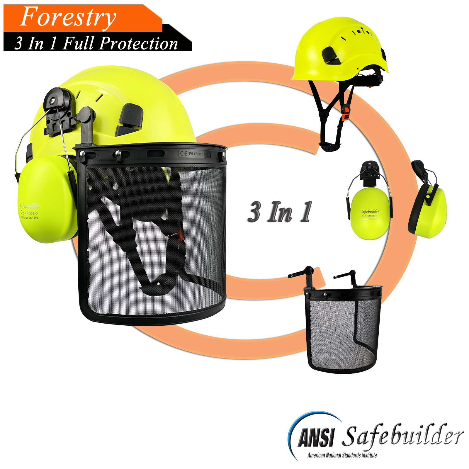 CE Forestry Industrial Safety  - Woodworking Face Shield recensie en prijs