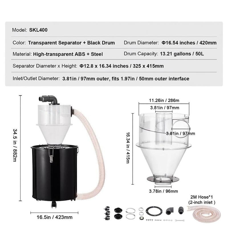 Particle Interceptor 13.21 Gal - Woodworking Shop recensie en prijs
