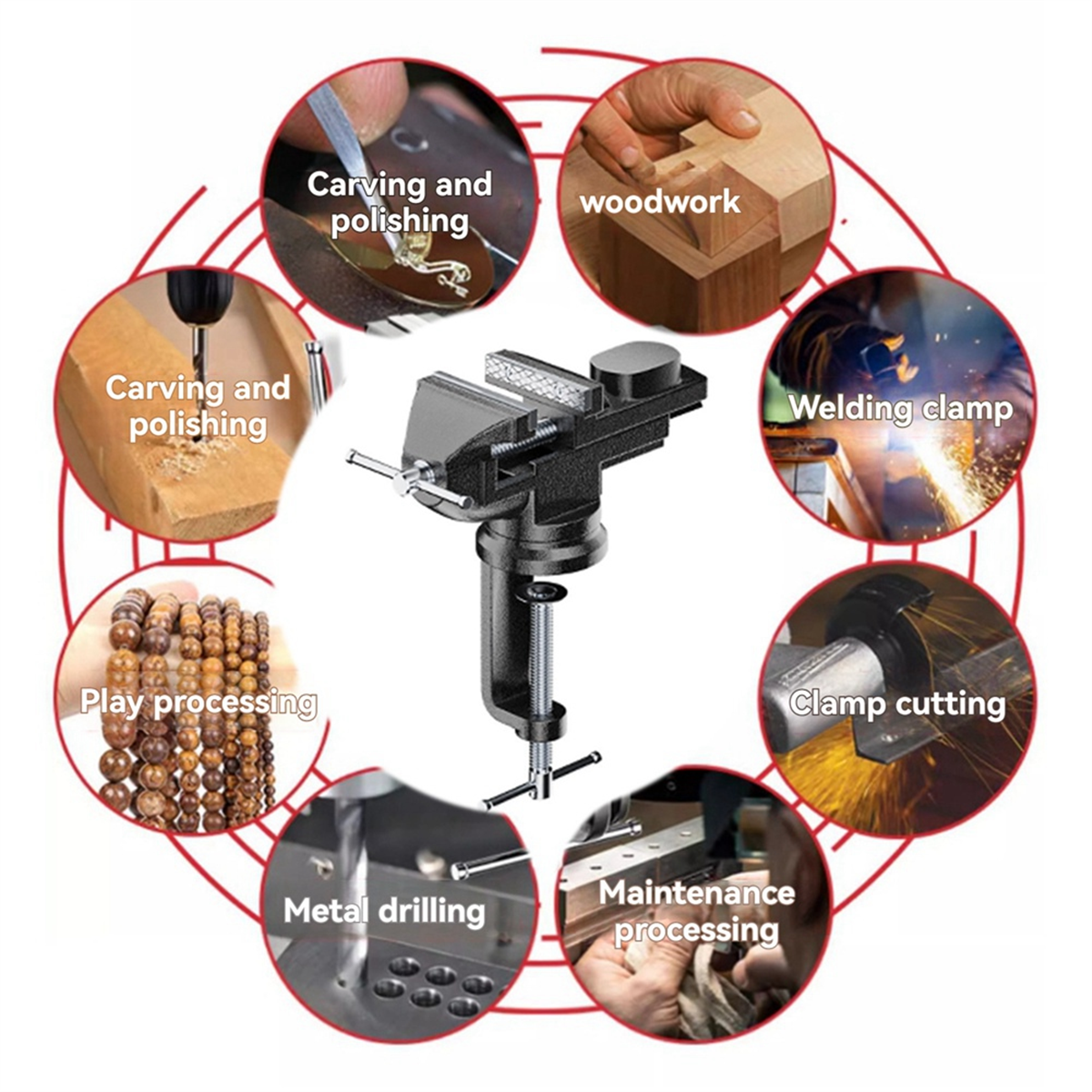 AT14A 50mm Multipurpose Mini B - Woodworking Vise For Workbench recensie en prijs
