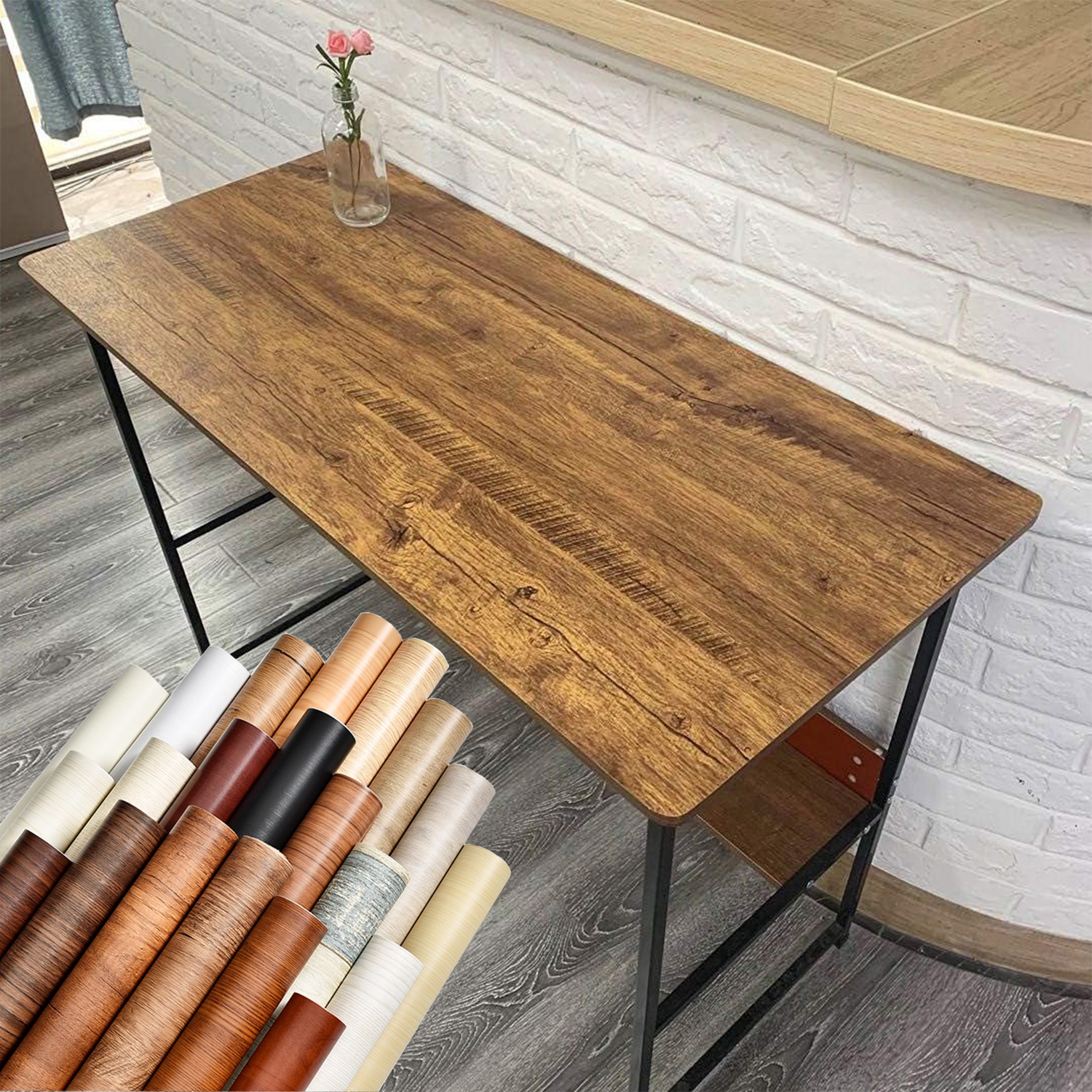 1 Roll Pvc Oil-proof Wood Grai - Woodworking Oil Finish recensie en prijs